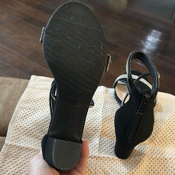 TOP Moda Dressy/Formal Sandals High Heel Ankle Strap Open Toe Sandals. Size 8.5. - Picture 6 of 8